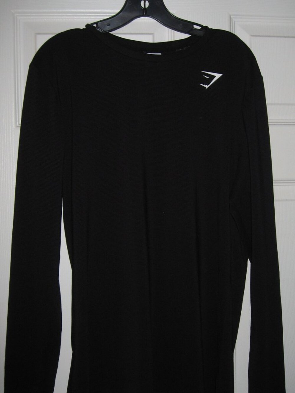 Gymshark Men's Black Long Sleeve Athletic Shirt